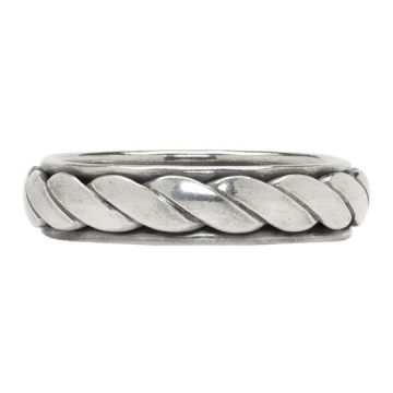 Silver Torchon Ring