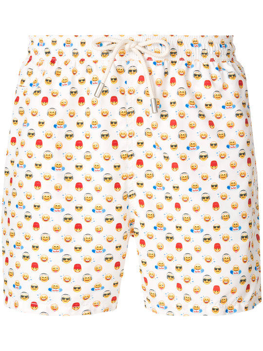 emoji print swim shorts展示图