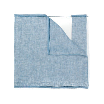 panelled frayed hem scarf