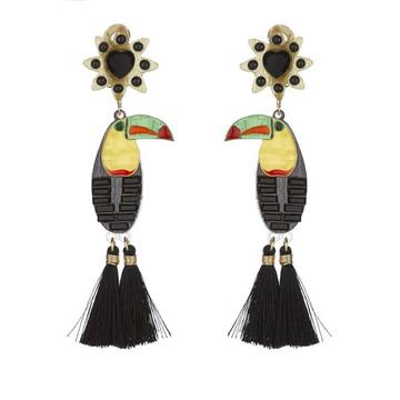 Toucan Clip On Earrings