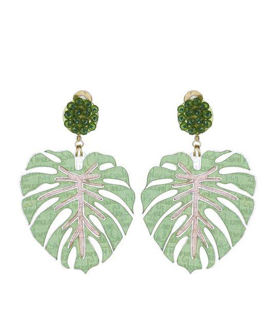 Palm Leaf Clip On Earrings展示图