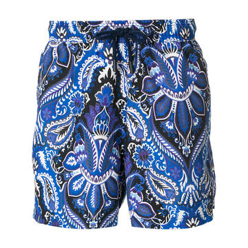 paisley print swimming trunks