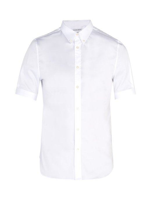 Brad Pitt short-sleeve poplin shirt展示图