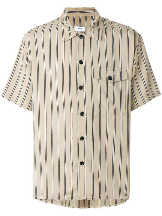 camp collar short sleeves shirt展示图