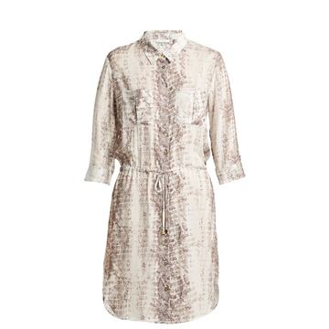 Saint Barths printed poplin shirt dress