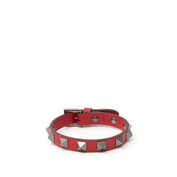 Rockstud leather bracelet