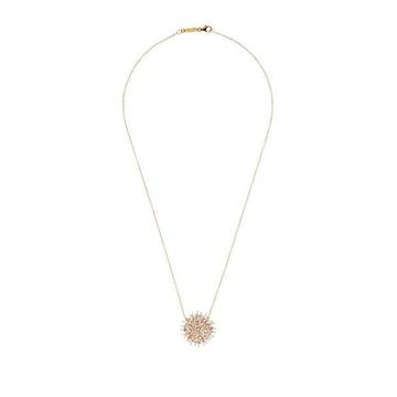 Gold Diamond Burst Necklace