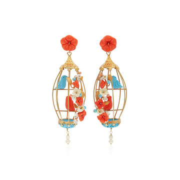 18K Gold Vermeil Multi-Stone Earrings