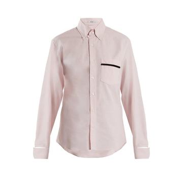 Novus patch-pocket cotton shirt