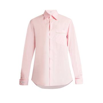 George lace-trimmed poplin shirt