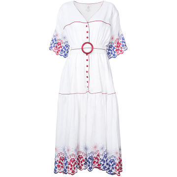 long embroidered dress