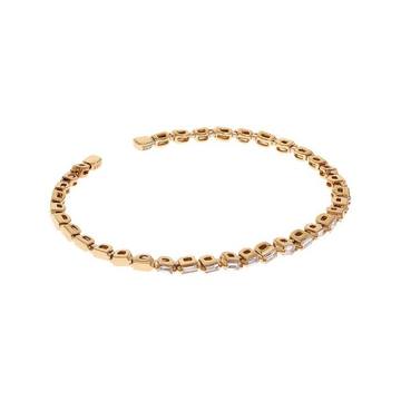 Gold Diamond Firework Bangle