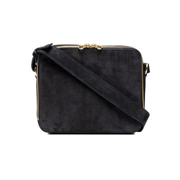 Black Parviz Suede Shoulder Bag