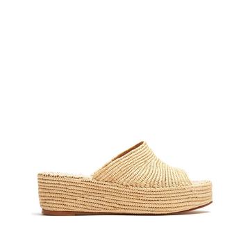 Karim raffia flatform sandals