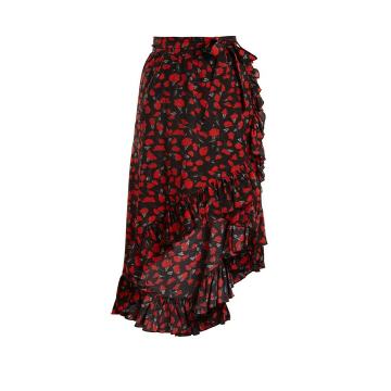 Lucy floral-print silk-georgette skirt