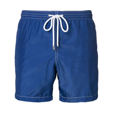 contrast stitch swim shorts