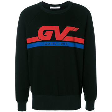 colour-block logo sweatshirt