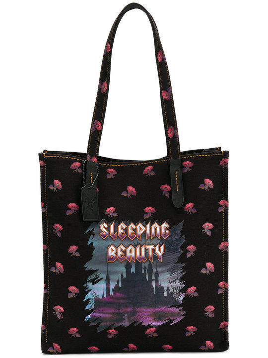 Sleeping Beauty printed tote bag展示图