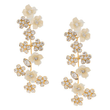 floral detail earrings