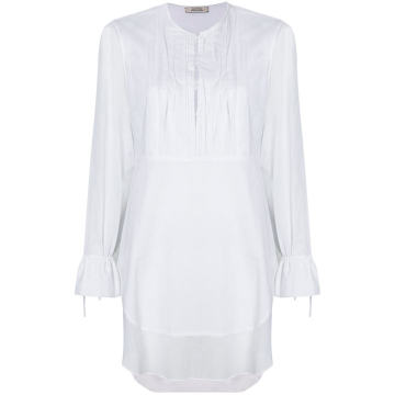 pleated front tunic