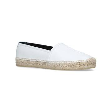 Leather Logo Espadrilles