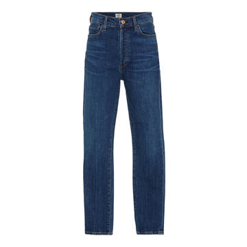 Olivia Cropped Mid-Rise Slim-Leg Jeans