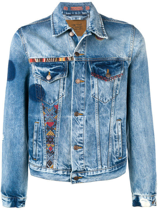 embroidered denim jacket展示图