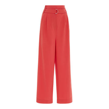 Stella Pleated Pant With Self Belt