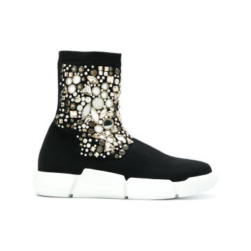 Strategia x Elena Nachi embellished sneaker boots