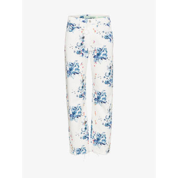 x Browns floral print straight denim jeans