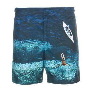 Deep Sea Mid-Length Swim Shorts
