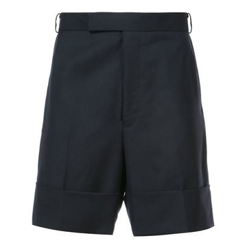 folded hem tailored shorts