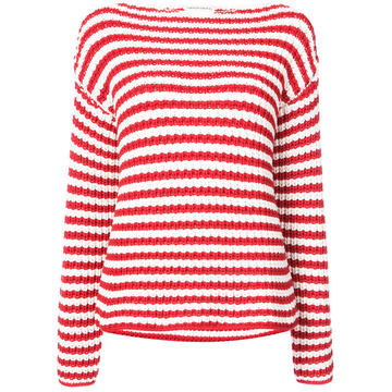 striped boatneck sweater