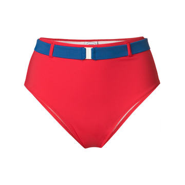 high waisted belted bikini bottoms