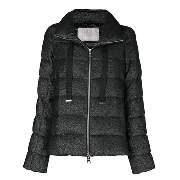 Glow zipped puffer jacket