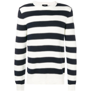 striped crewneck sweater