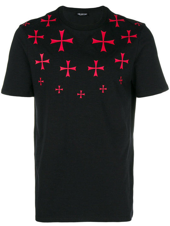 Maltese cross printed T-shirt展示图