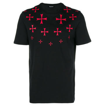 Maltese cross printed T-shirt
