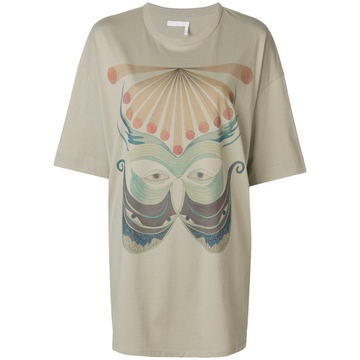 butterfly loose elongated T-shirt