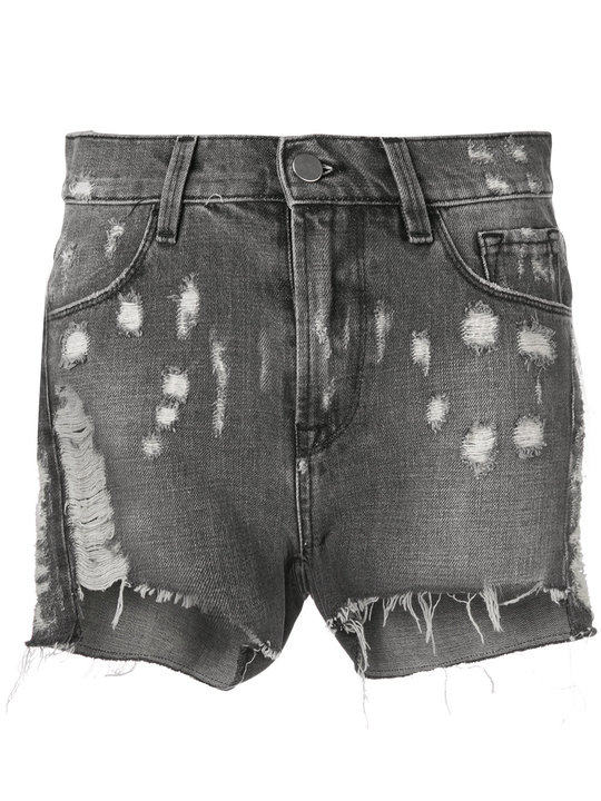 distressed denim shorts展示图