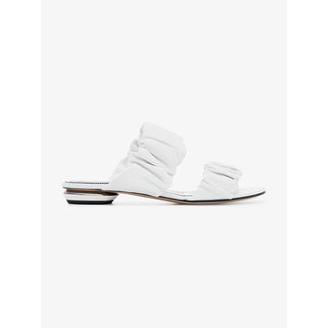 White Courtney Leather Sandals