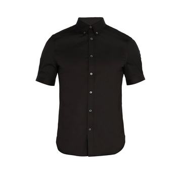 Brad Pitt short-sleeve poplin shirt