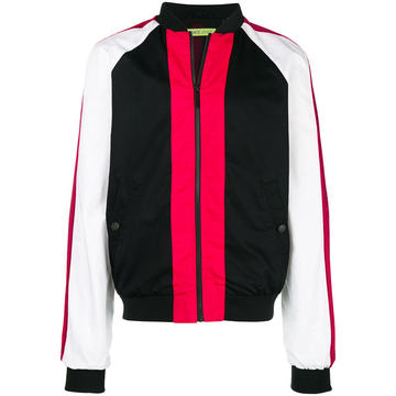 colour block bomber jacket